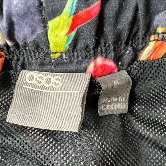 Asos Parrots and Fruit Theme Swim Trunks Size XL - Picture 12 of 14